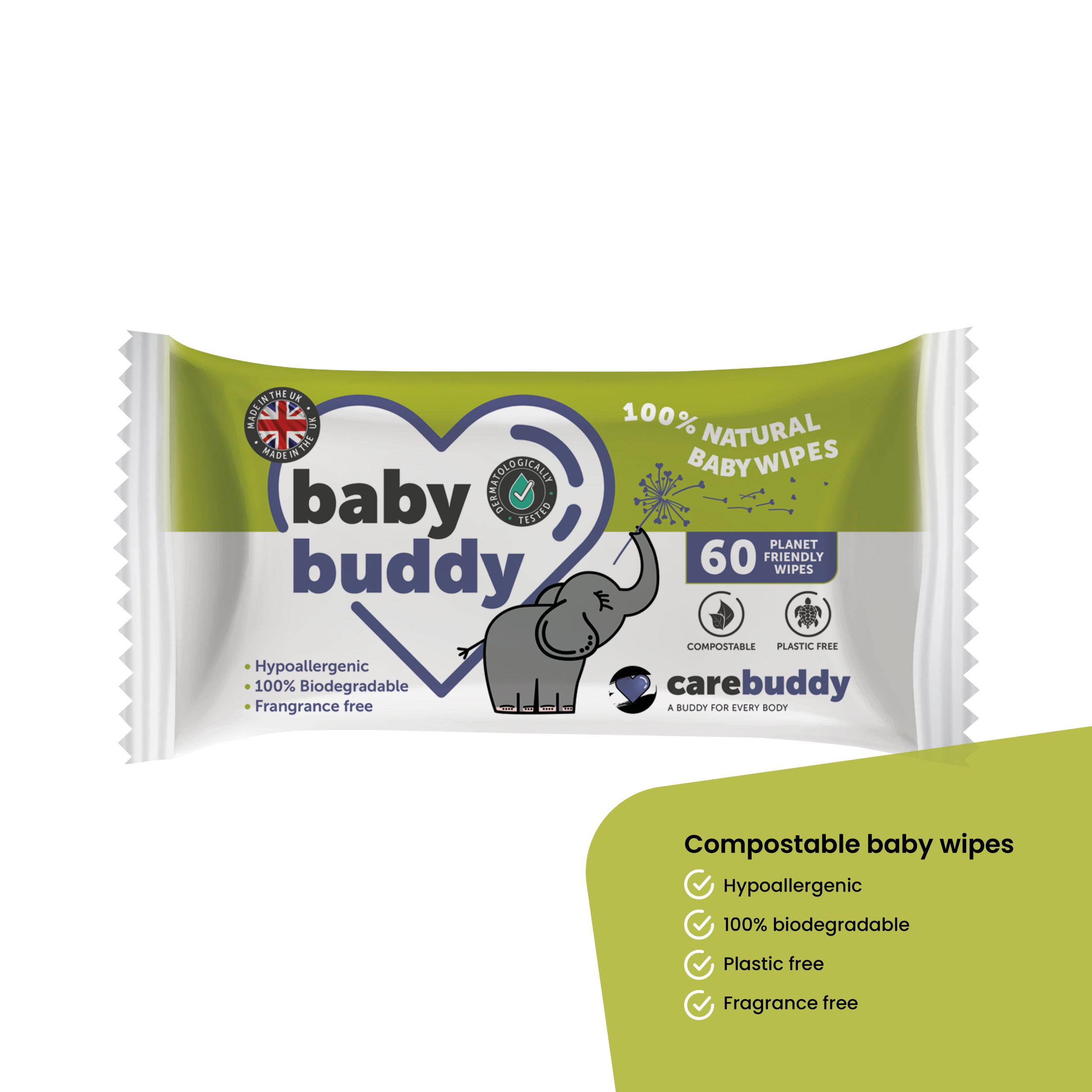 Natural, Compostable Baby Wipes