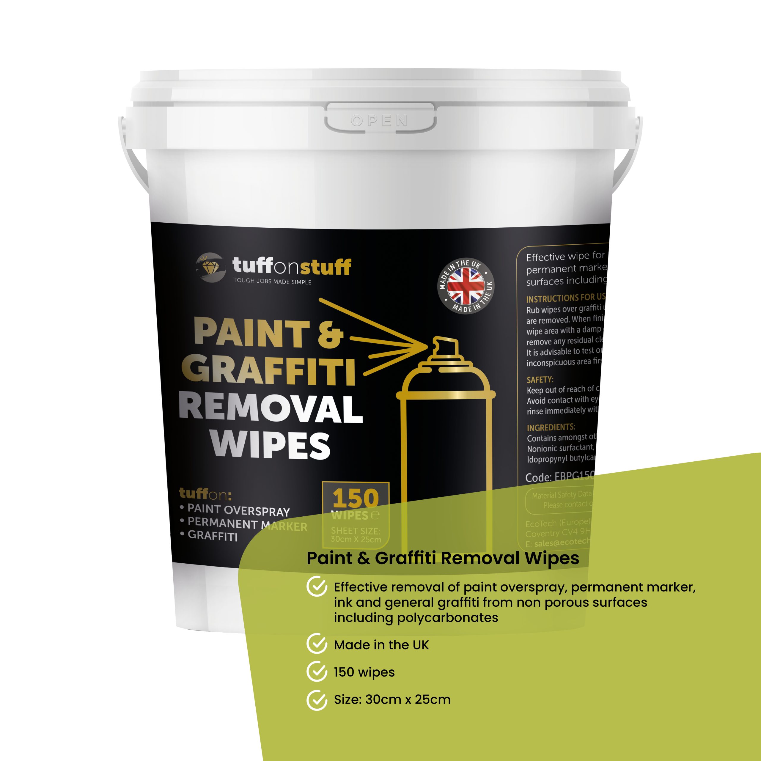 Paint & Graffiti Removal Wipes